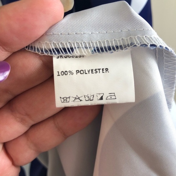 Blue and white polka dot skirt - Picture 5 of 6